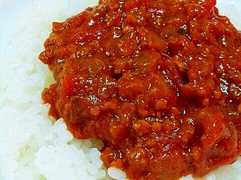 トマト缶でさっぱり✿なすとひき肉のキーマカレー❤
